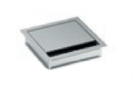 Bachmann Loop Square - Boîte à câbles - Bureau - Aluminium - Gris