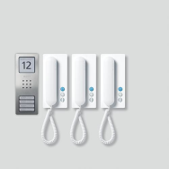 Siedle SET CA 812-3 E/W - Fil - Acier inoxydable, Blanc - Mural