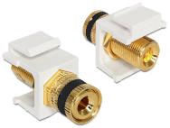 Delock 86303 - Noir - Or - Blanc - Borne de connexion - Filetage jack - 16,3 mm - 28,8 mm - 22,3 mm