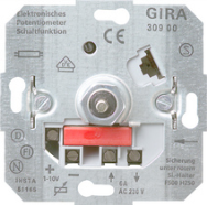 GIRA 030900 - Variateur et interrupteur - Encastrable - Rotatif - Métallique - CE - 230 V