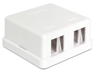 Delock 86207 - 2x Keystone - Blanc - 61,5 mm - 59 mm - 28,5 mm