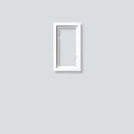 Siedle KR 611-2/1-0 W - Blanc - Polycarbonate (PC) - 131 mm - 15 mm - 231 mm