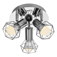 Plafonnier AJE-BLANKA 3PP 3 lampes E14 IP20 argent