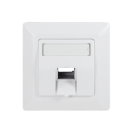 LogiLink NK4026 Plaque murale Keystone 2 ports Blanc