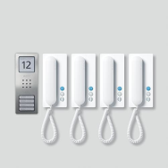 Siedle SET CA 812-4 E/W - Fil - Acier inoxydable, Blanc - Mural
