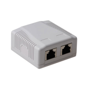 ACT Boîtier réseau externe 2 ports blindés CAT6A, robuste