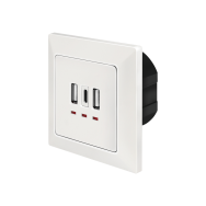 LogiLink PA0254 Chargeur USB 2xA 1xC 3A Blanc