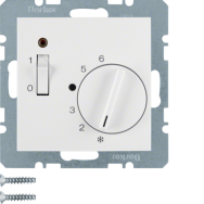 Berker 20301909 Commutateur rotatif Blanc 250V 50-60Hz