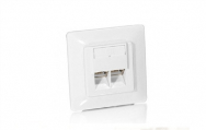 Ensemble de prises modulaires allemandes Equip Cat. 5e - RJ-45 - 5e - Blanc - Plastique - 80 mm - 39 mm