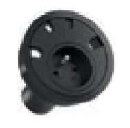 Bachmann LOOP IN - 2 m - Intérieur - Plastique - Noir - 1 prise secteur - 89 mm