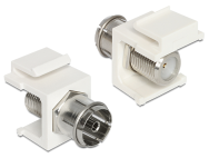 Delock 86302 - Blanc - IEC - F - 16,3 mm - 27,8 mm - 22,3 mm