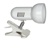 Lampe à pince Activejet métal blanc E27
