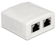 Delock 86197 - 2 x RJ-45 - Blanc - TIA-568A/B - 59 mm - 61 mm - 29,5 mm