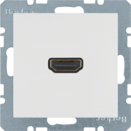 Berker 3315438989 prise HDMI Blanc