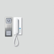 Kit Siedle CA 812-1 E/W - Fil - Acier inoxydable, blanc - Mural