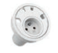 Bachmann LOOP IN - 2 m - Intérieur - Plastique - Blanc - 1 prise secteur - 89 mm