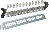 Hager FZ24MM - RJ-45 - Gris - Montage en rack - 1U - 480 mm - 60 mm