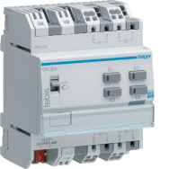 Hager TXA304 - Numérique - Entrée - 4 voies - Gris - 21 - 32 V