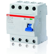ABB F204 F-63/0.03 - Residual-current device - Type S - IP2X - 230 / 400 V