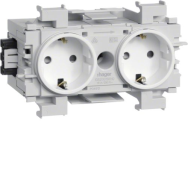 Hager GS20019016 - 2P - Blanc - Polyamide - IP20 - 250 V - 16 A