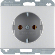 Berker 47157003 Prise murale Type F 16A IP20 Aluminium