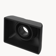Axis 02213-001 - Square - Silicone - Black