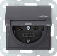 GIRA 045428 - CEE 7/3 - Anthracite - IP44 - 250 V - 16 A