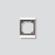 Siedle MR 611-1/1-0 W - Cadre - Blanc - Siedle - Zinc - 99,5 mm - 27 mm