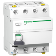 Interrupteur FI APC Schneider Electric 4P 63A 300mA Type A A9Z24463