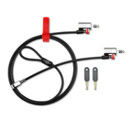 Cadenas double ClickSafe à clé pour ordinateur portable - Acier Kensington 1,5 m