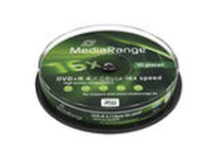 MediaRange MR453 DVD+R 4,7 Go, paquet de 10
