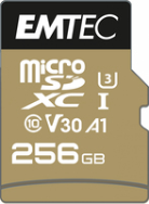 EMTEC SpeedIN Pro - 256 Go - MicroSDXC - Classe 10 - UHS-I - 100 Mo/s - 95 Mo/s
