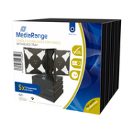 Étui à bijoux MediaRange BOX34-4 pour 4 disques
