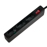 LogiLink LPS230B 1,5 m 3 prises CA IP20 1 mm² CE