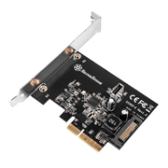 SilverStone ECU02-E PCIe USB 3.2 Gen 2 profil bas noir