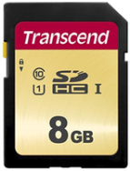 Carte mémoire MLC Transcend SDHC 500S 8 Go 95 Mo/s