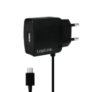 LogiLink PA0146 - Indoor - AC - 5 V - 2 A - 1 m - Black