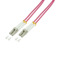 Câble fibre LogiLink FP4LC30 30 m OM4 2xLC à 2xLC