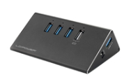 LC-HUB-ALU-2B-4 : Hub en aluminium USB 3.2 Gen 1 à 4 ports