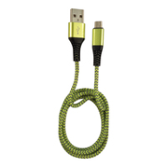 LC-C-USB-MICRO-1M-7 : câble USB-A vers micro-USB de 1 m, vert/gris