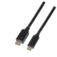 Câble LogiLink UA0335 1,8 m USB-C vers DisplayPort