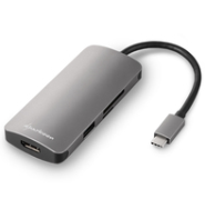 Adaptateur de carte SD HDMI multiport USB 3.0 Type-C Sharkoon