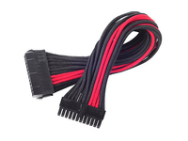 Câble ATX 24 broches SilverStone SST-PP07-MBBR 0,3 m, noir/rouge