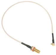 MikroTik Pigtail - Câble d'antenne - MMCX (mâle) vers RP-SMA (mâle) - 26 cm