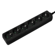 LogiLink LPS238B 1,5m 6 prises AC intérieur IP20 250V