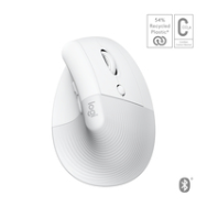 Logitech Lift Mac Souris Ergonomique Verticale 4000 DPI Droite Blanc