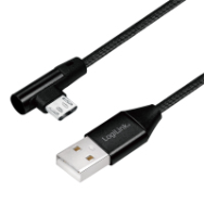 Câble LogiLink CU0141 USB-A vers Micro-USB 2.0 de 0,3 m