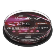 MediaRange MR214 CD-R 700 Mo paquet de 10