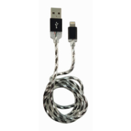 Câble Lightning : câble USB vers Lightning de 1 m, noir/argent