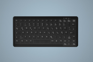 Clavier Cherry Wireless Hygiene Mini Notebook, USB scellé, noir